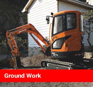 Ground Work Link - Image of digger bucket